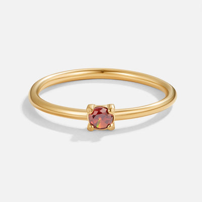 Anillos de oro con gema de nacimiento