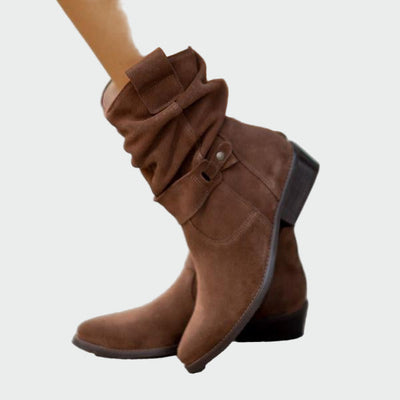 Eva | Botas Casual de Gamuza Suave con Toque Moderno