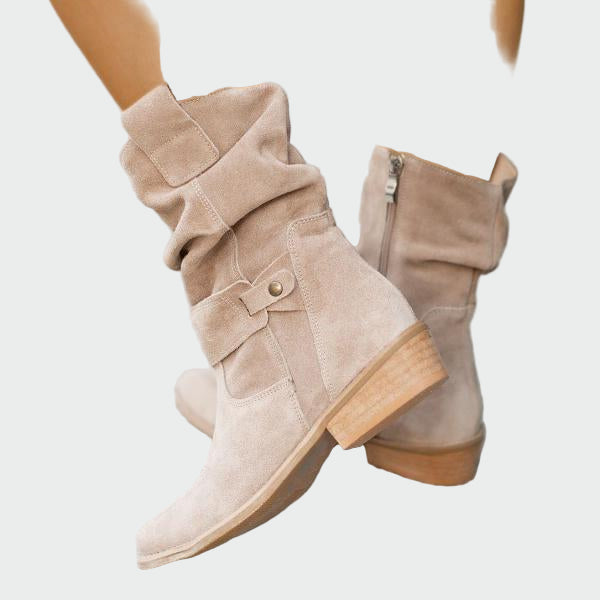 Eva | Botas Casual de Gamuza Suave con Toque Moderno