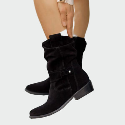 Eva | Botas Casual de Gamuza Suave con Toque Moderno