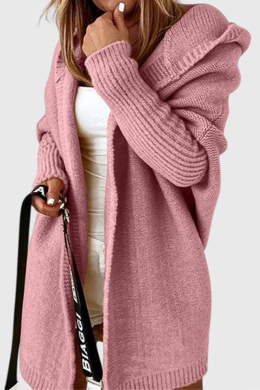 Cárdigan Oversized Lovisa con Capucha de Punto
