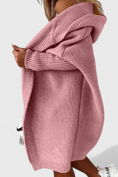 Cárdigan Oversized Lovisa con Capucha de Punto