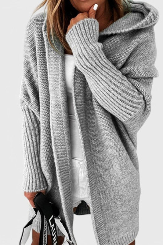 Cárdigan Oversized Lovisa con Capucha de Punto