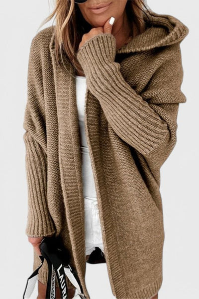 Cárdigan Oversized Lovisa con Capucha de Punto