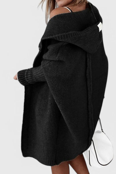 Cárdigan Oversized Lovisa con Capucha de Punto