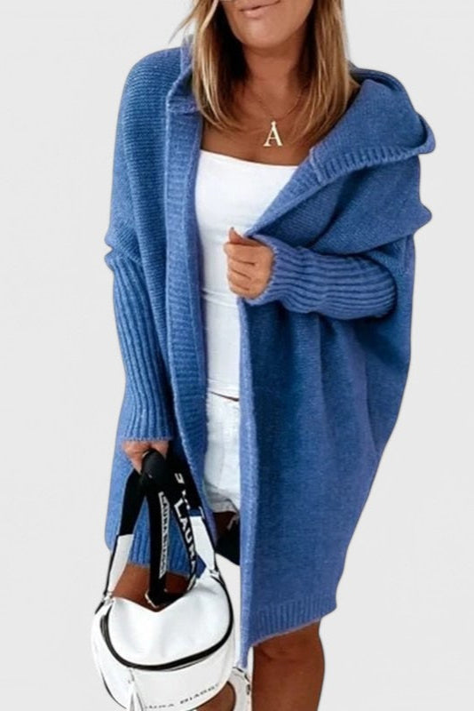 Cárdigan Oversized Lovisa con Capucha de Punto