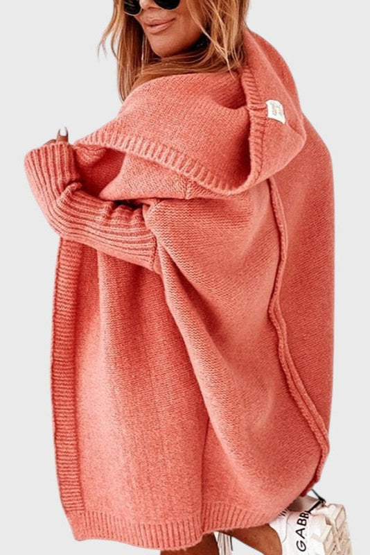 Cárdigan Oversized Lovisa con Capucha de Punto