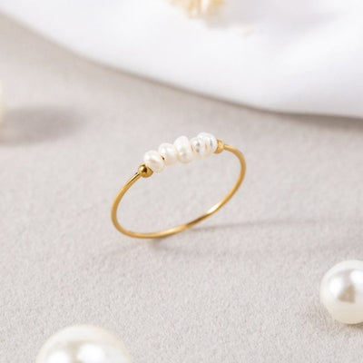 Silva - Anillo con Perlas de Agua Dulce