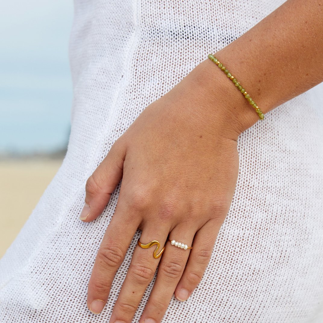 Silva - Anillo con Perlas de Agua Dulce