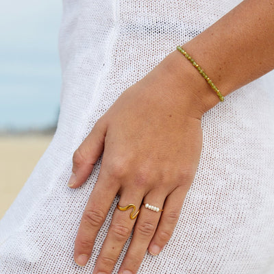 Silva - Anillo con Perlas de Agua Dulce