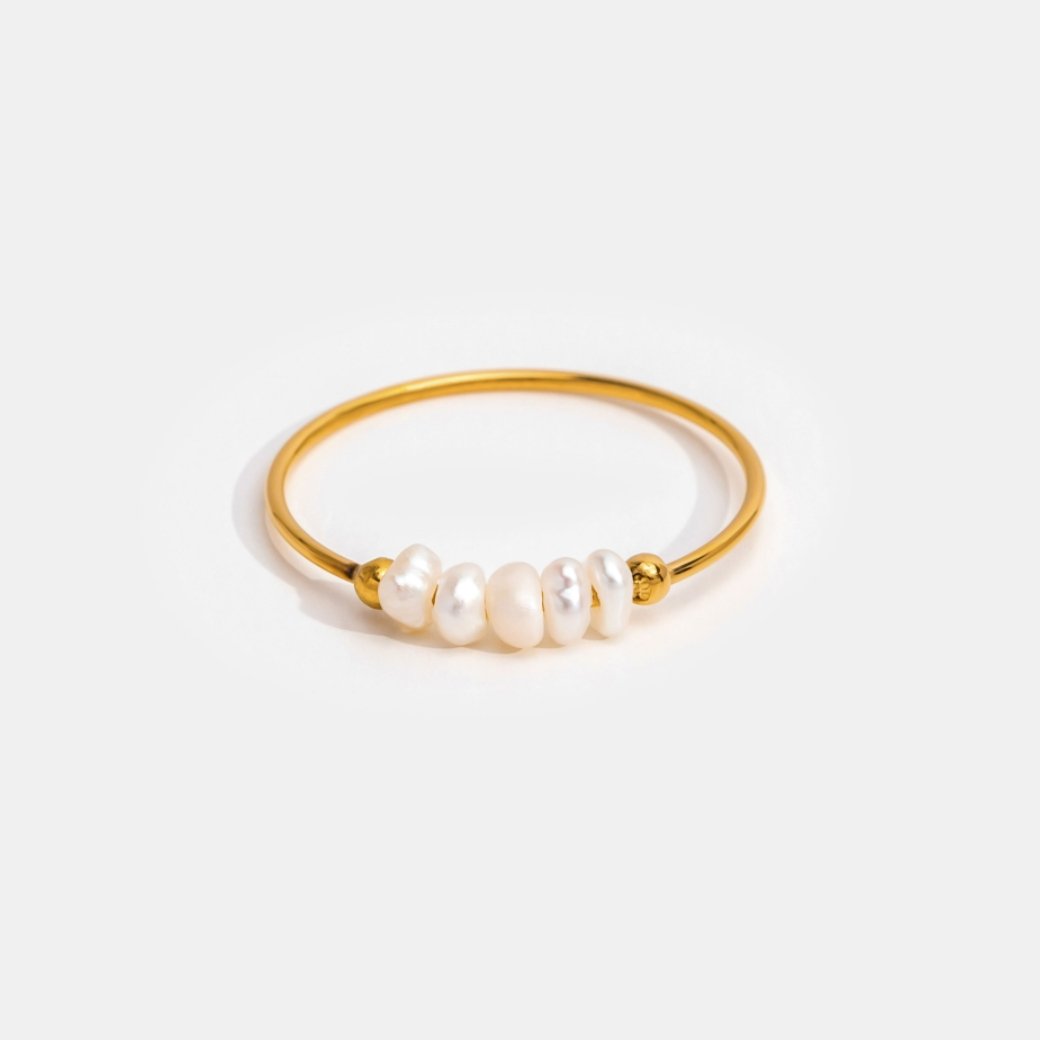 Silva - Anillo con Perlas de Agua Dulce