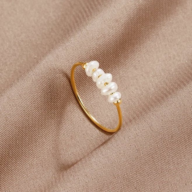 Silva - Anillo con Perlas de Agua Dulce