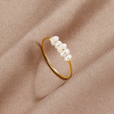 Silva - Anillo con Perlas de Agua Dulce
