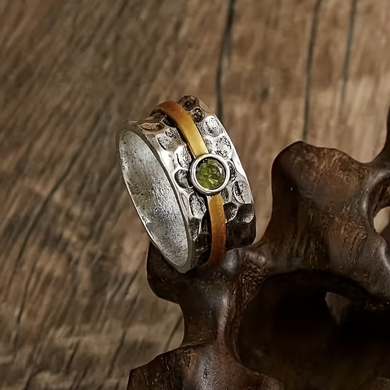 Elegante Anillo de Zirconia Verde