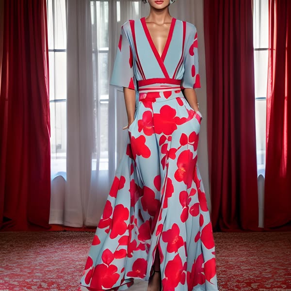 Elia™ | Vestido elegante con estampado floral