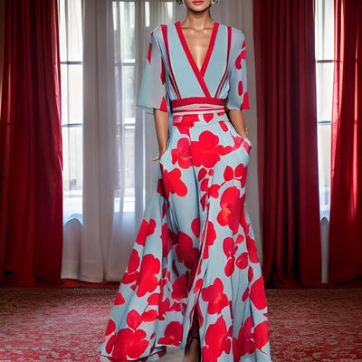 Elia™ | Vestido elegante con estampado floral