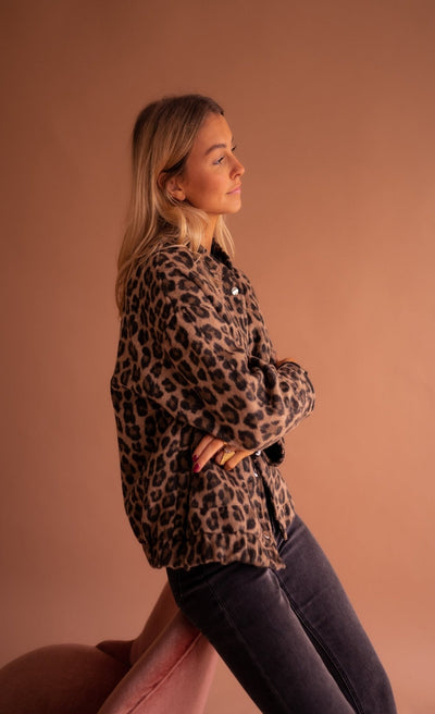 Chiara™ | Chaqueta Corta con Estampado de Leopardo