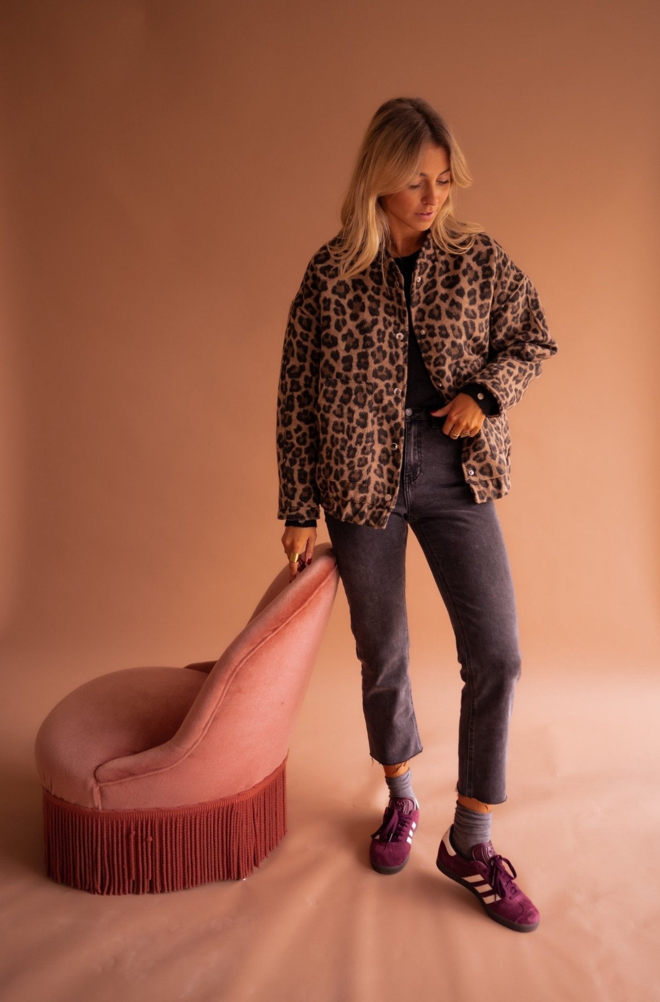 Chiara™ | Chaqueta Corta con Estampado de Leopardo