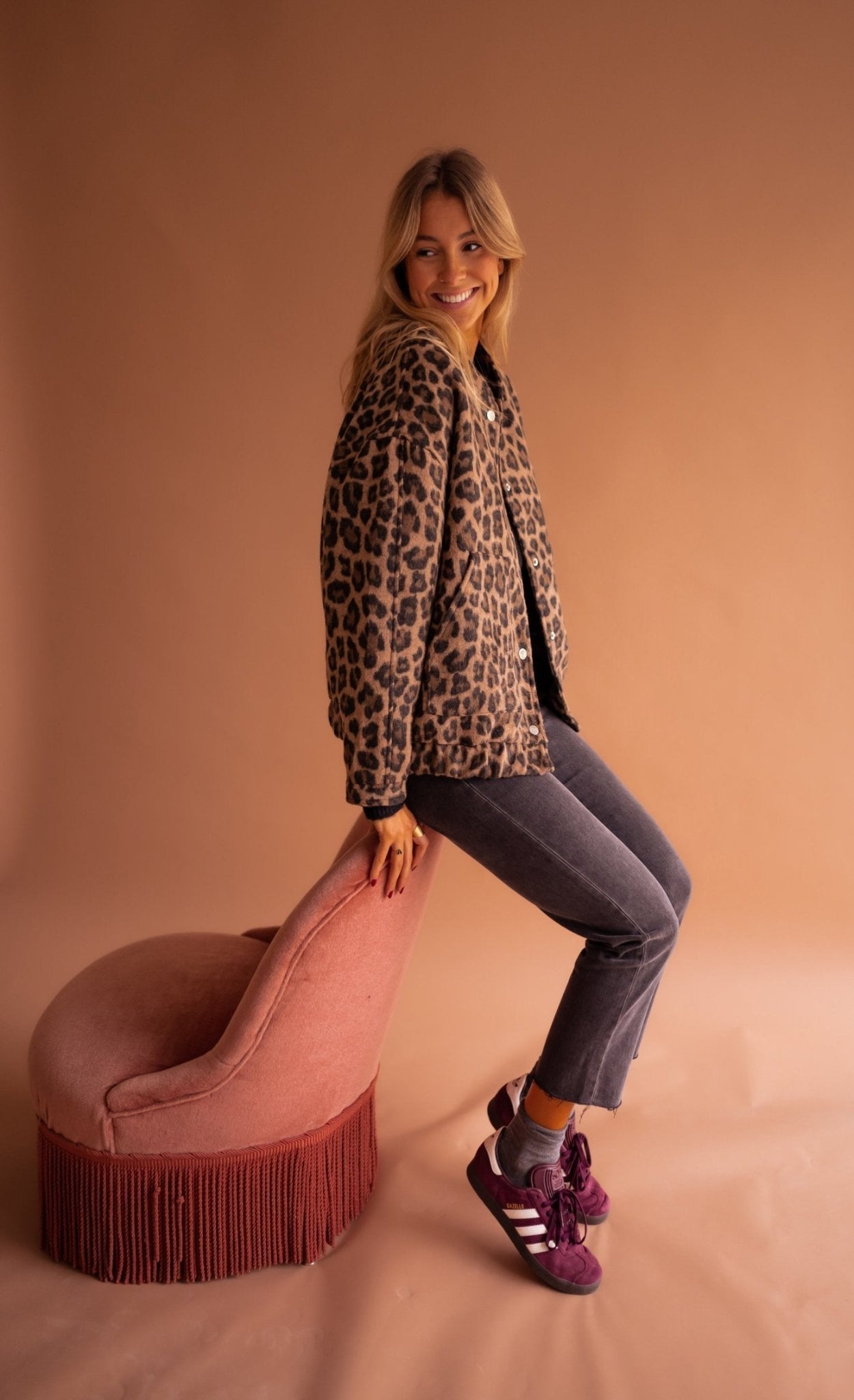 Chiara™ | Chaqueta Corta con Estampado de Leopardo