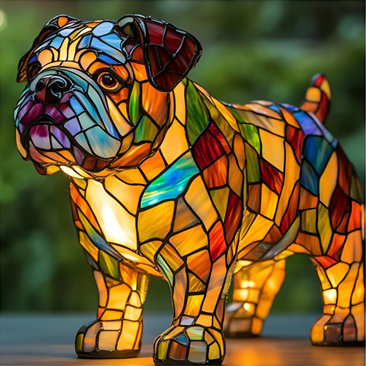 Lámpara Bulldog Colorida