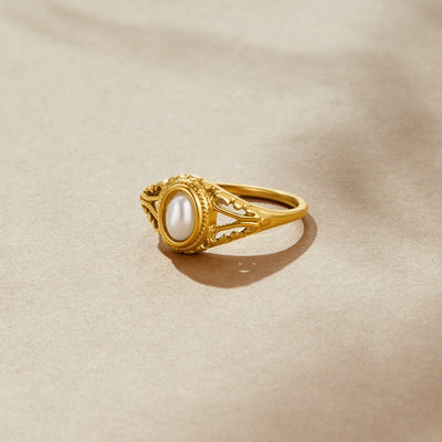 Aitana - Anillo Vintage con Perlas