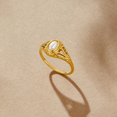Aitana - Anillo Vintage con Perlas