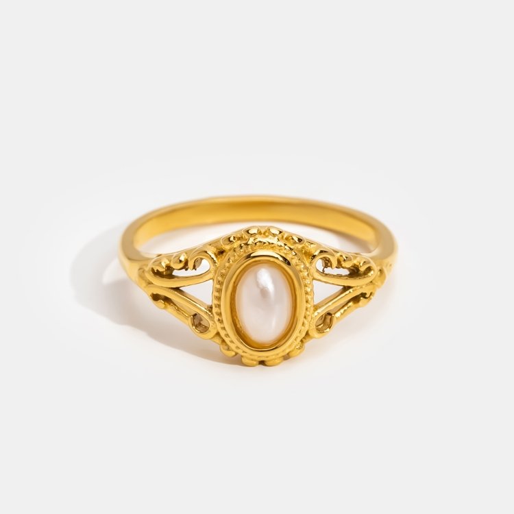 Aitana - Anillo Vintage con Perlas